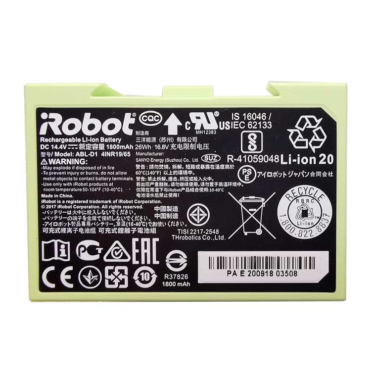 IROBOT ABL-D1電池、充電池 & バッテリー